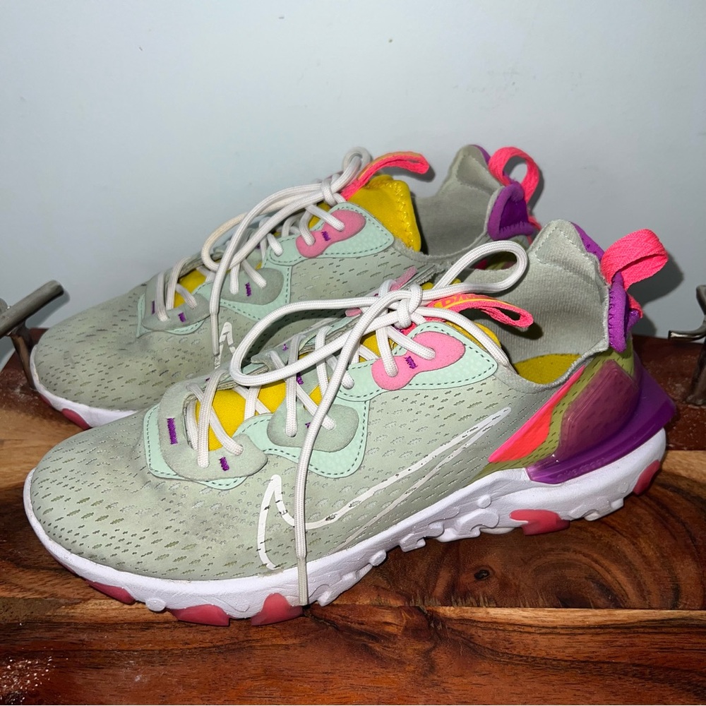 Nike React Vision “DMX” Multicolor Sneakers Women’s US 9 - Picture 4 of 9